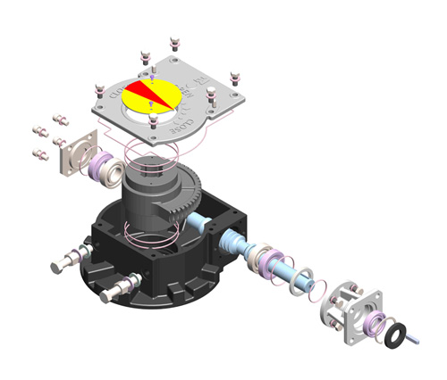 Quarter Turn Worm Gear Operator for Electric Actuation