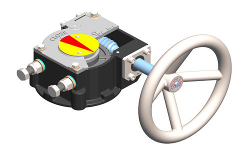 Quarter Turn Worm Gear Operator for Manual Operation